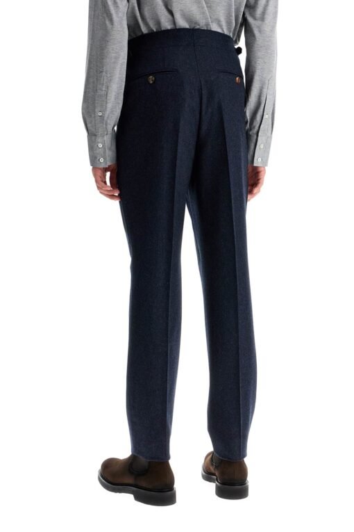 tailored fit flannel pants - Image 3