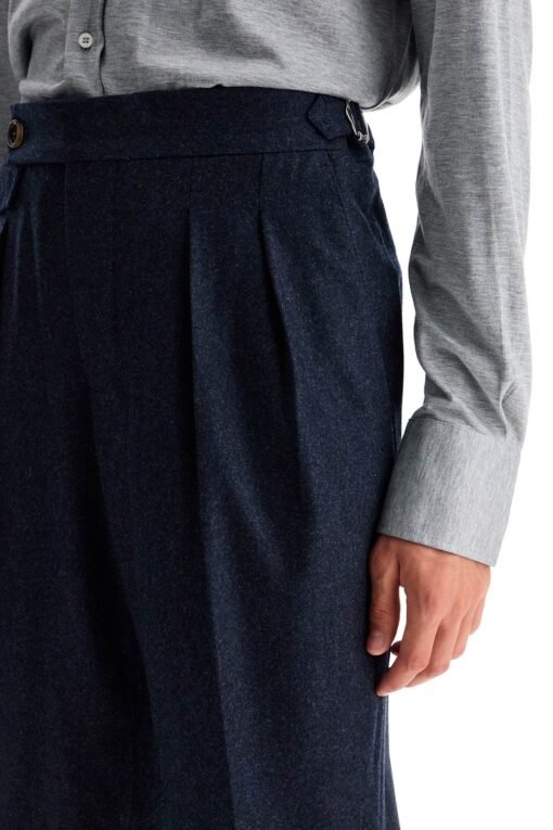 tailored fit flannel pants - Image 4