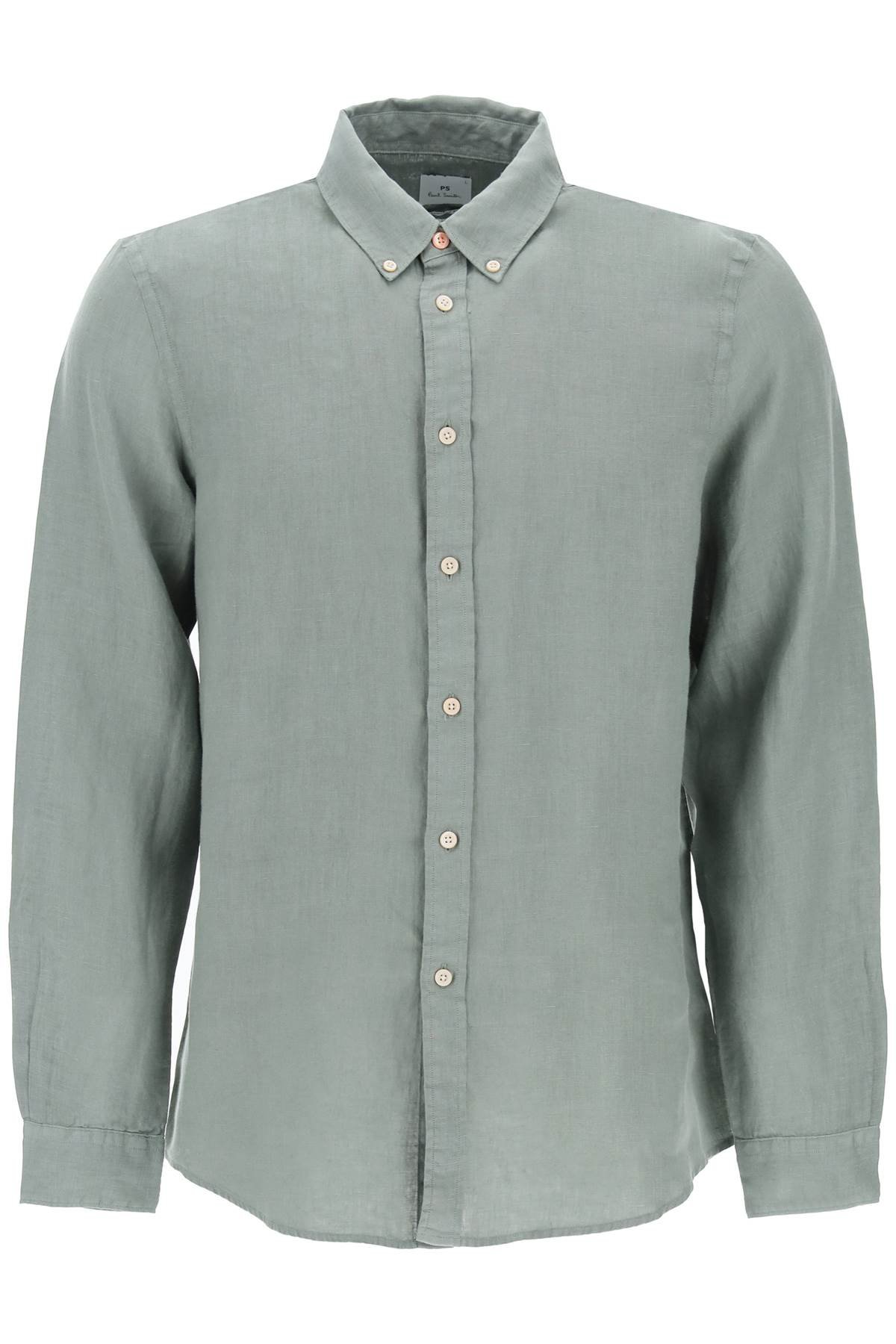 linen button-down shirt for