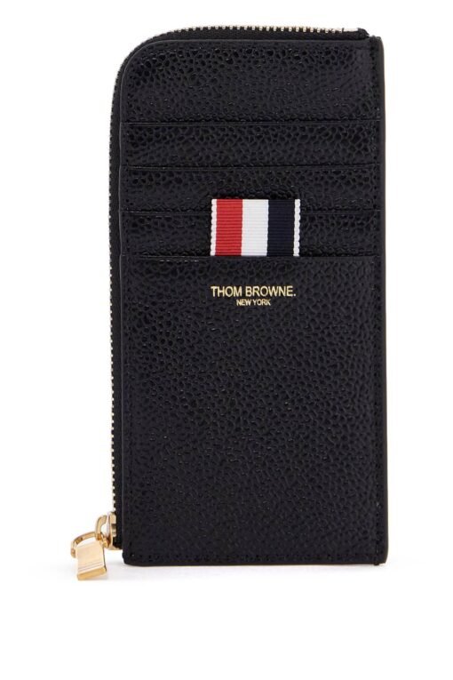 pebble grain leather cardholder