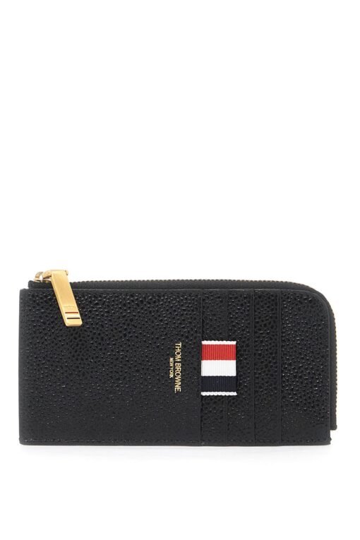 pebble grain leather cardholder