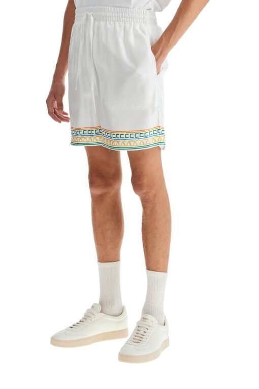 silk bermuda shorts 'crayon temple - Image 4