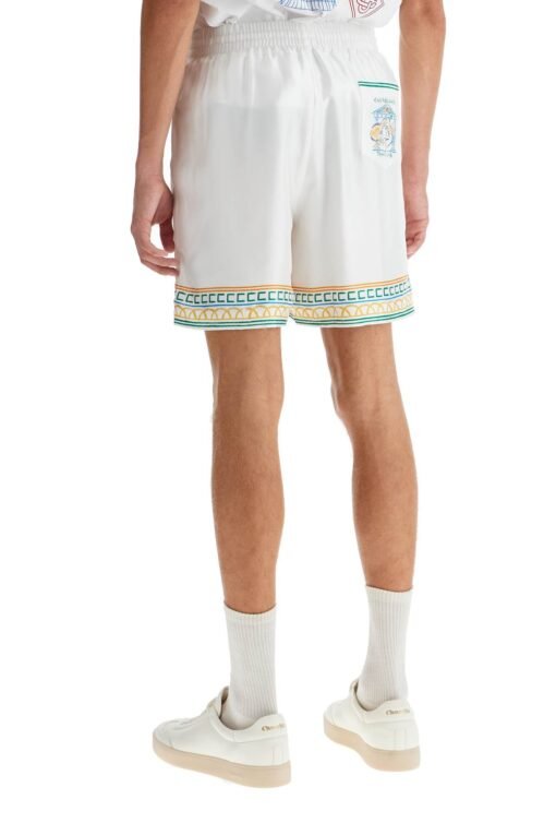 silk bermuda shorts 'crayon temple - Image 3