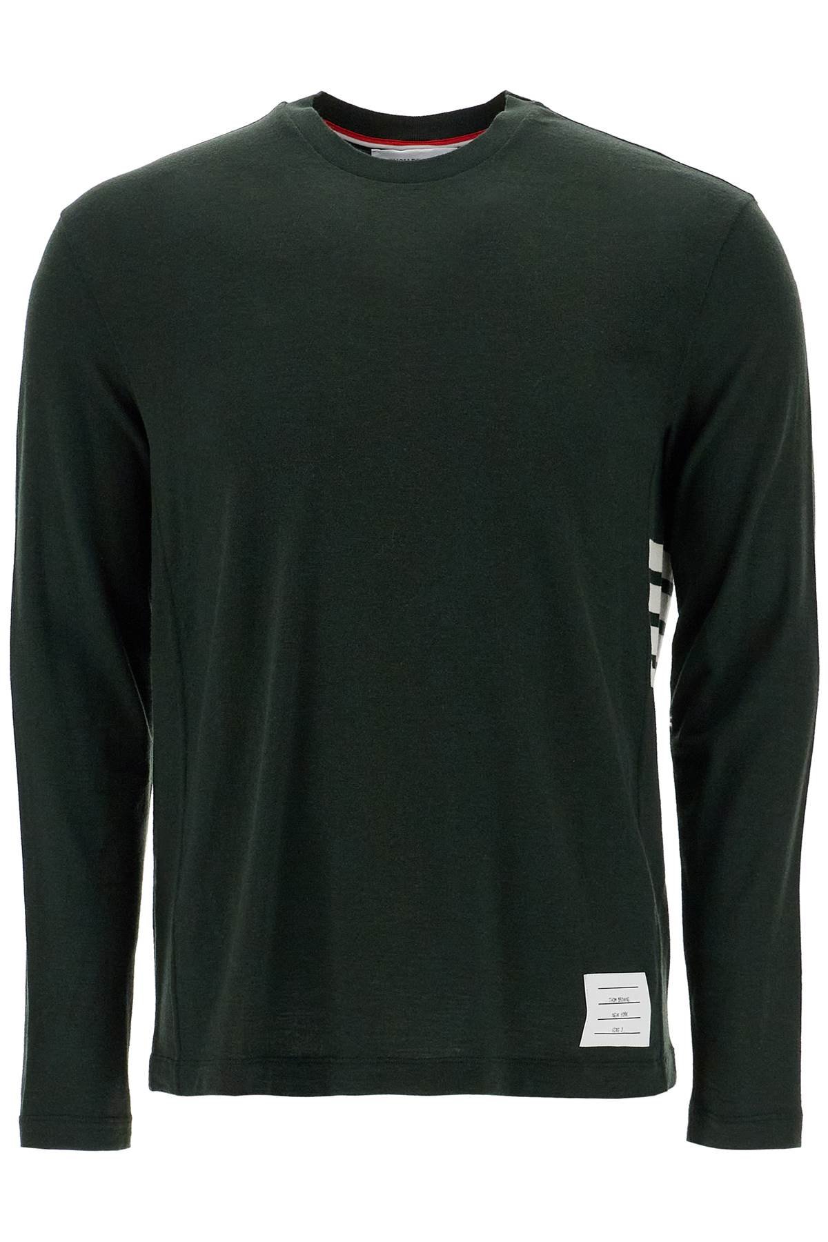 long-sleeved wool jersey t-shirt for men
