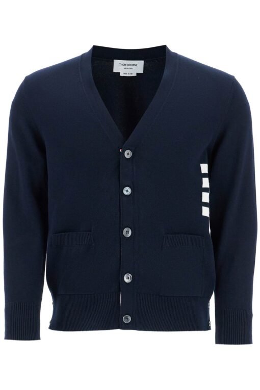4-bar cotton cardigan for