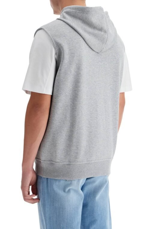 hooded jersey vest with hood - Image 3