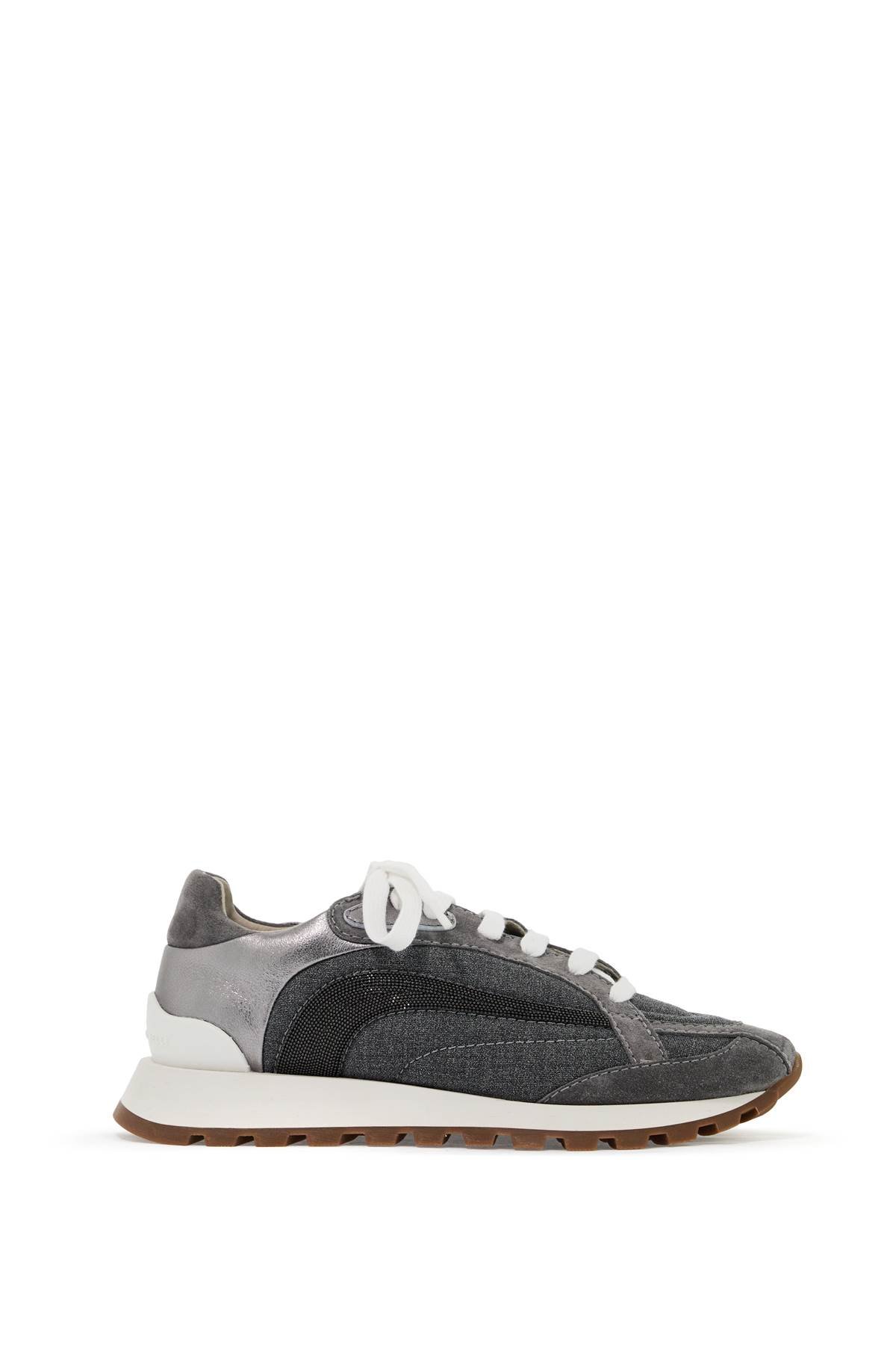 wool sneakers with precious stripe design