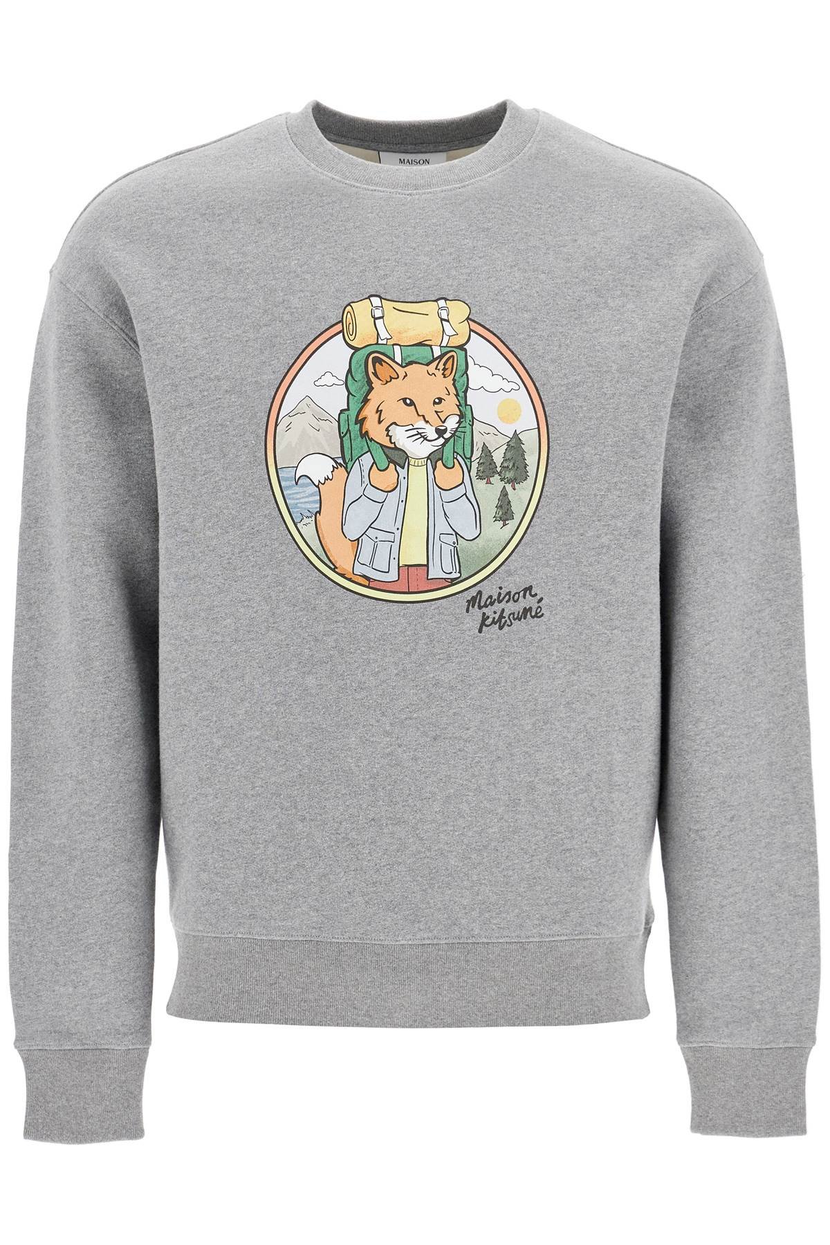 "rambling fox print sweat