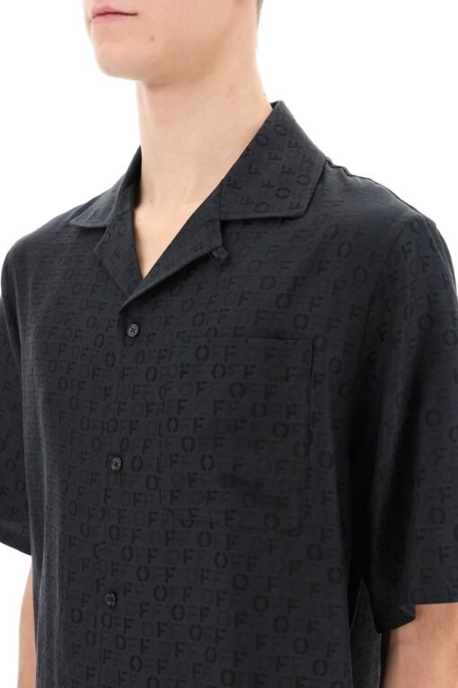 holiday bowling shirt with off pattern - Image 4