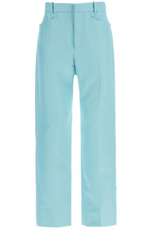 wallis cigarette pants in hopsack fabric
