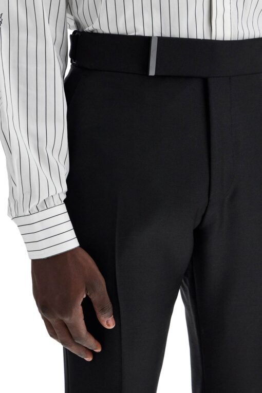 tailored wool and mohair trousers - Image 4