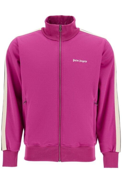 'track sweatshirt with contrasting bands