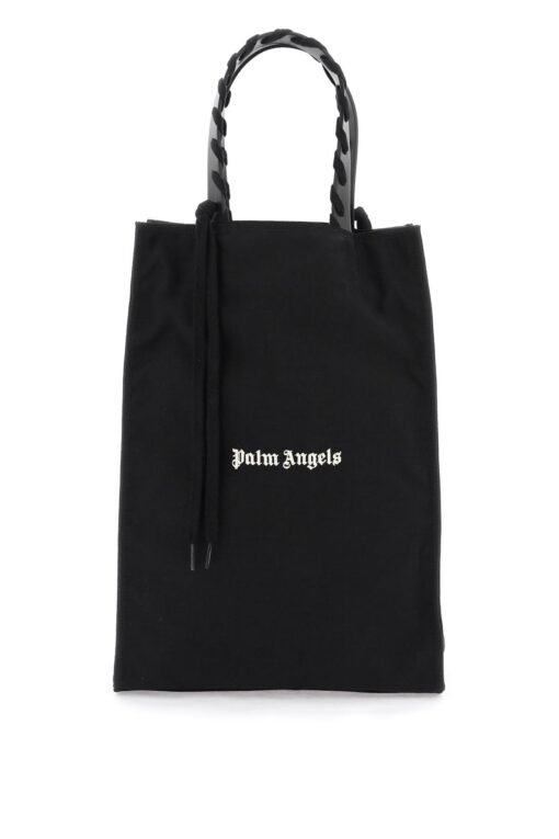 embroidered logo tote bag with