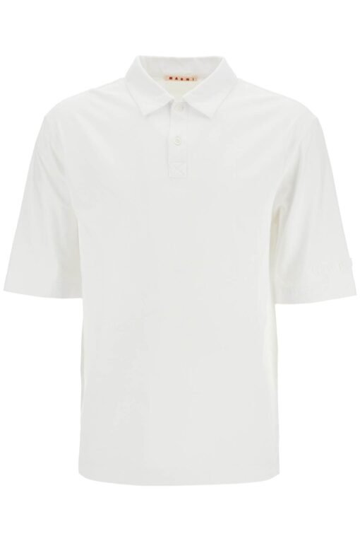 'compact jersey polo shirt'