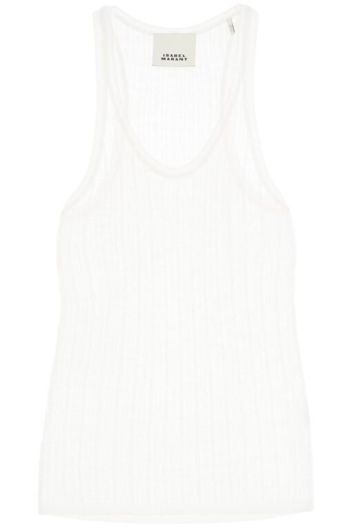 "perforated knit top