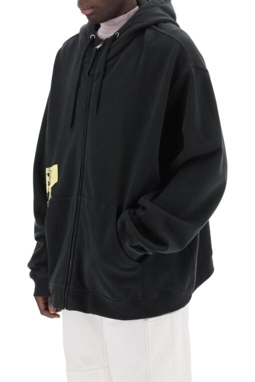 "maxi zip-up sweatshirt with - Image 4