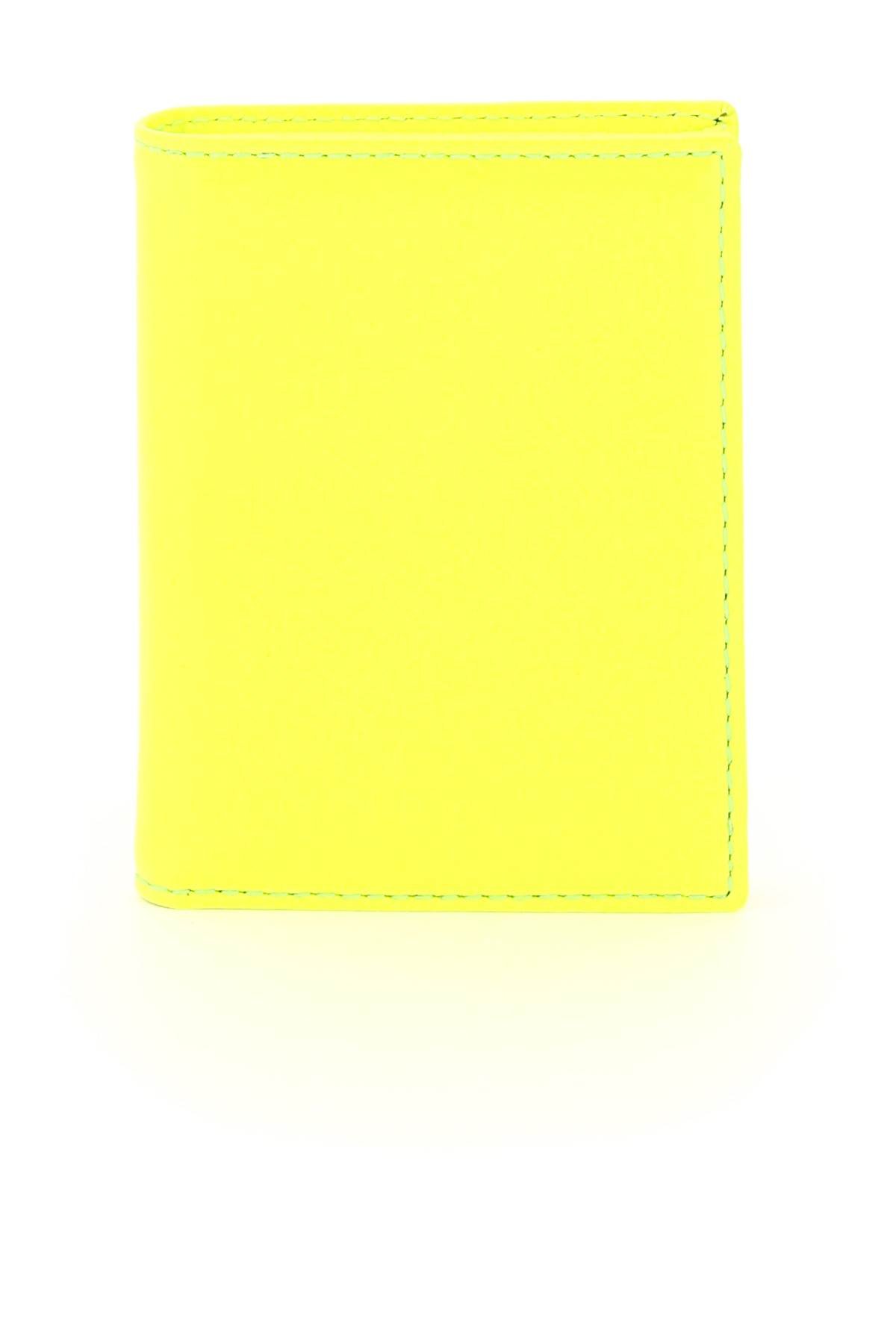 fluo leather bifold wallet