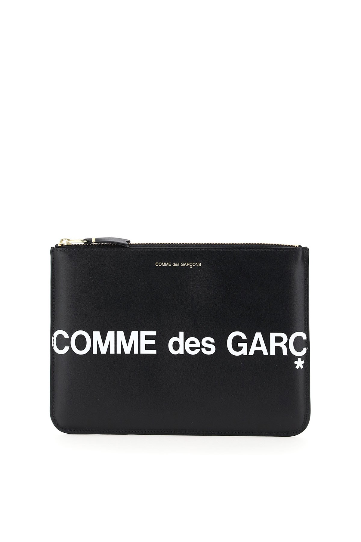 leather pouch with logo