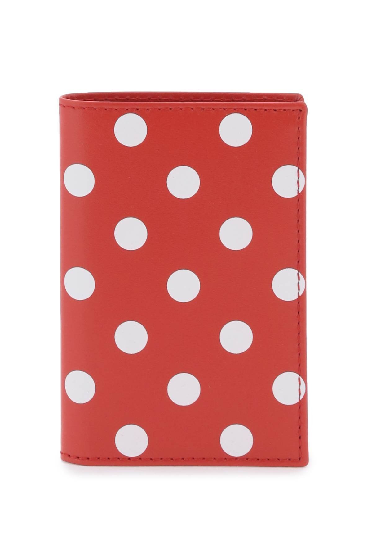 polka-dot bifold wallet