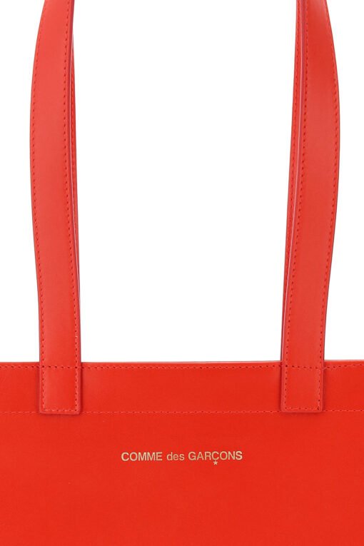 leather tote bag with logo - Image 3