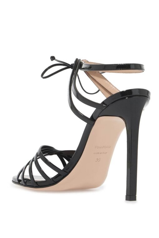 glossy sandals with criss-cross - Image 3