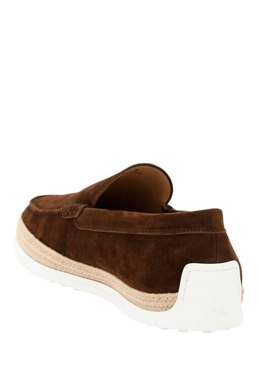 suede slip-on with rafia insert - Image 3