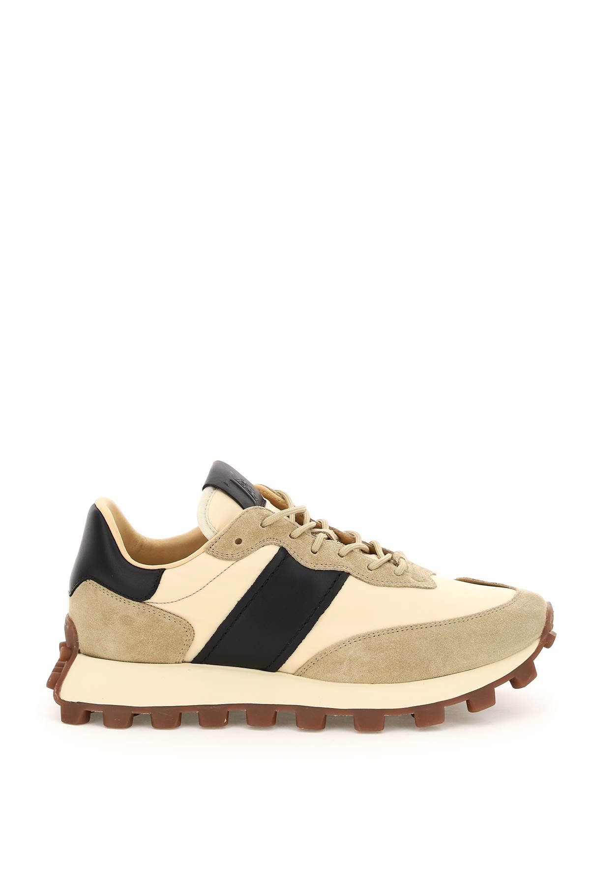 suede leather and nylon 1t sneakers