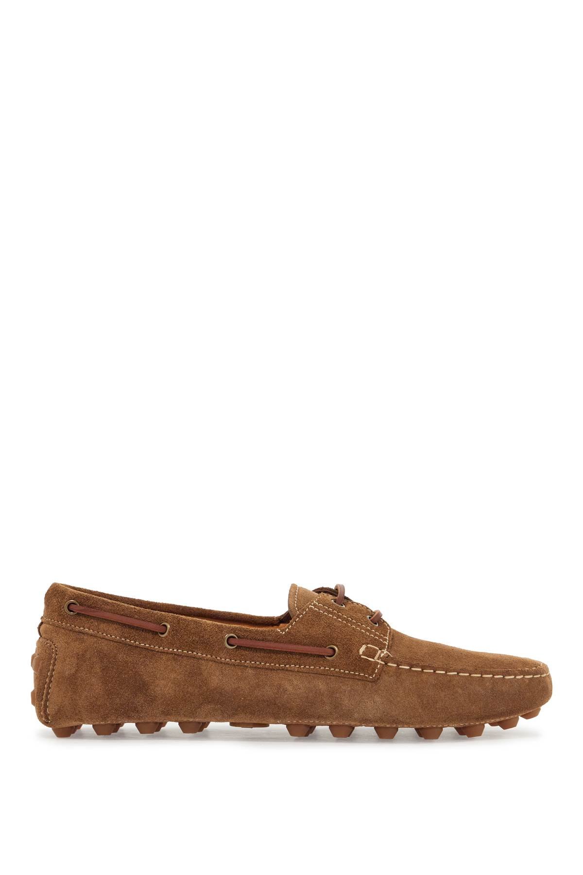 light walnut leather driving moccasin made in italy
