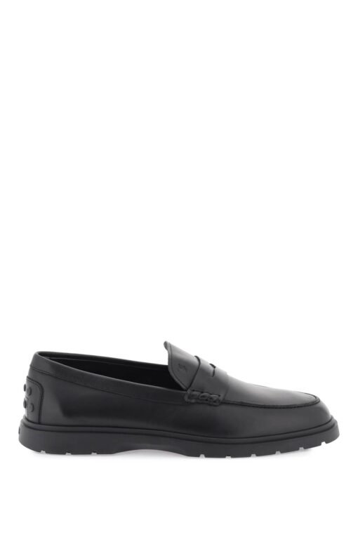 leather loafers