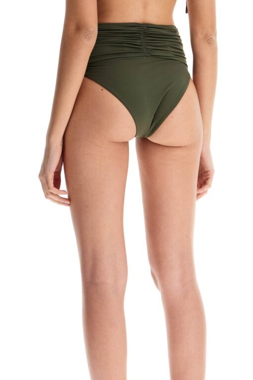 high-waisted bikini bottom with flower-shaped clip. - Image 3