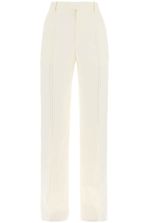 linen canvas trousers for men or