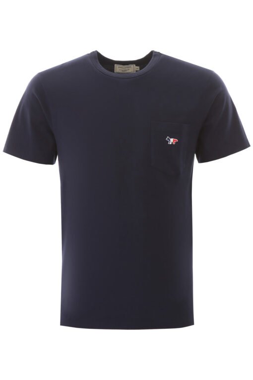 t-shirt with pocket and tricolour fox