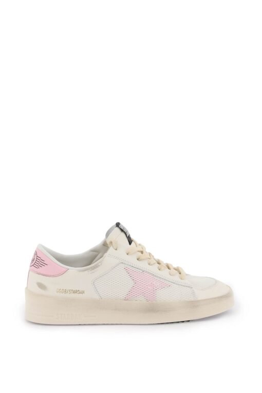 mesh and leather stardan sneakers