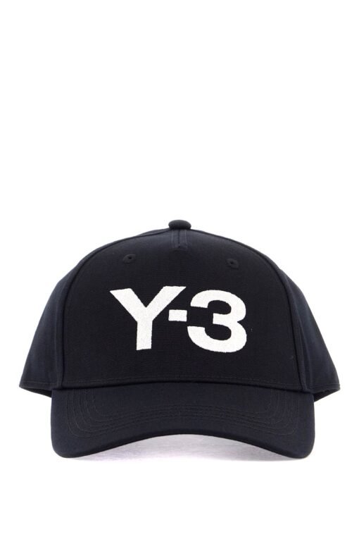 black cotton 6-panel cap