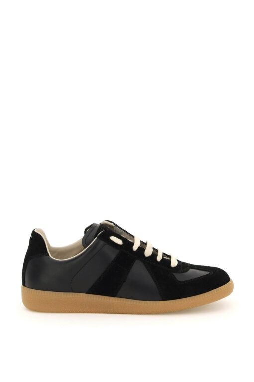 leather replica sneakers