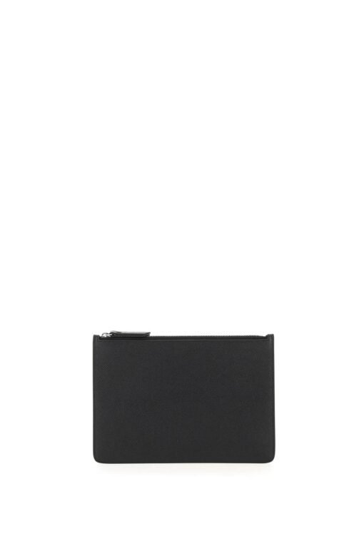 grained leather small pouch