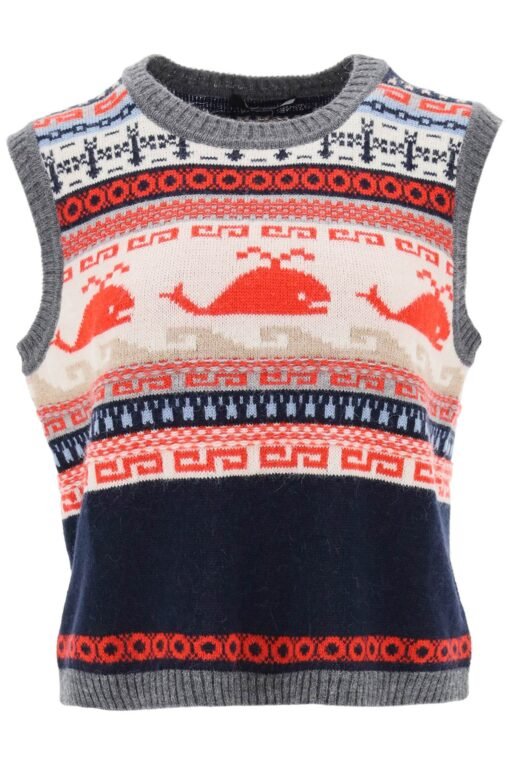 sughero alpaca knit vest