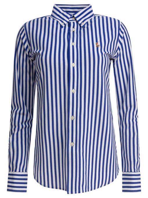 Striped cotton oxford shirt