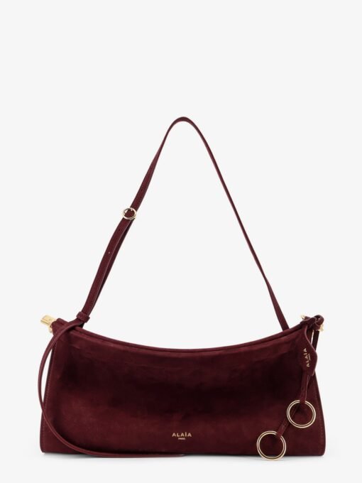 East West Medium suede shoulder bag