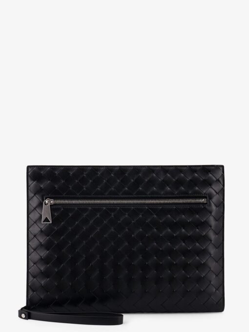 Avenue leather document case with Intrecciato motif