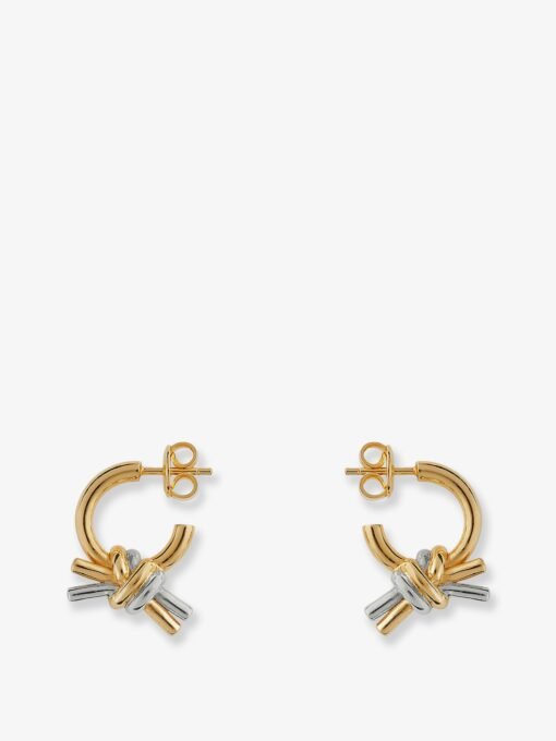 Knot silver earrings