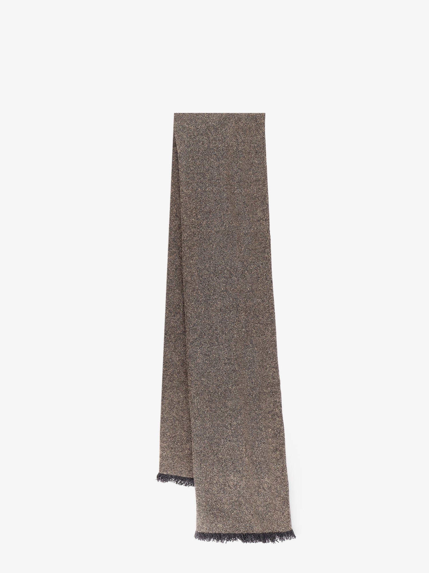 Cashmere blend scarf with lurex profiles