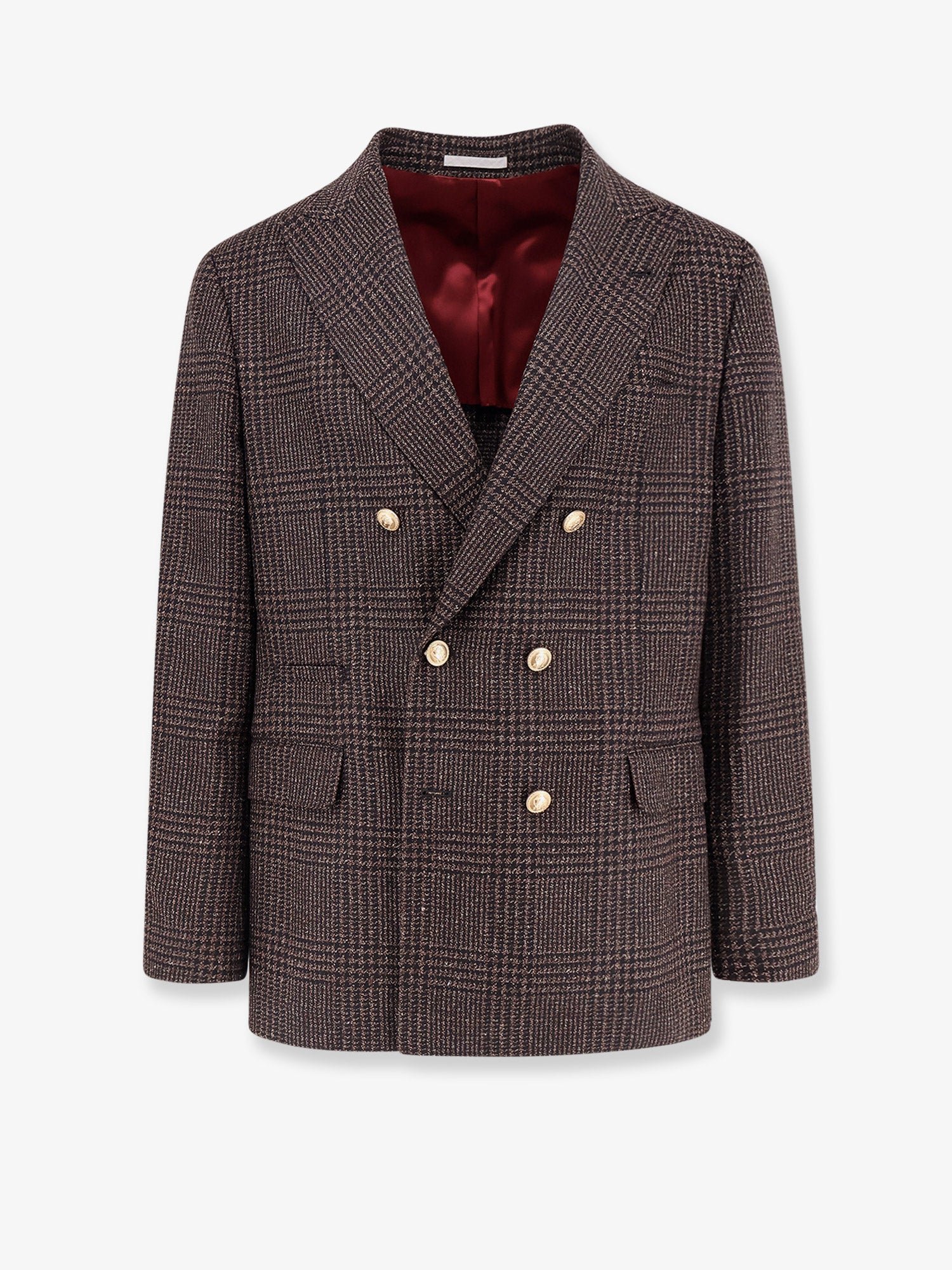 Prince of Wales wool blend blazer