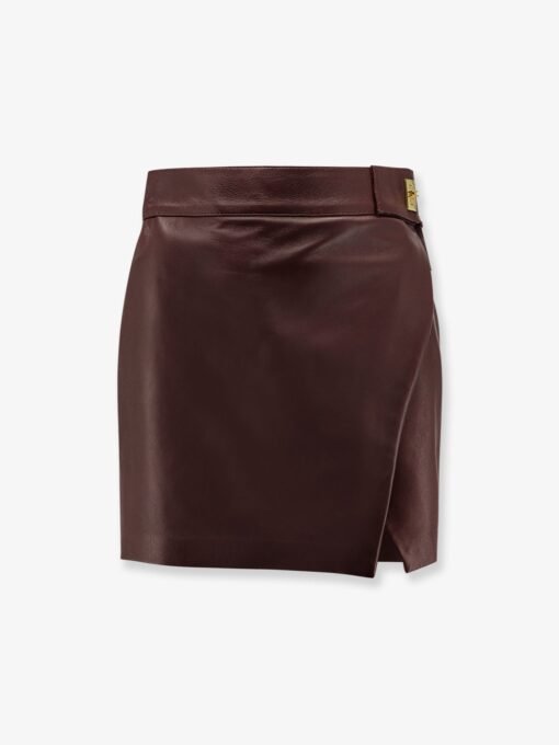 Leather miniskirt