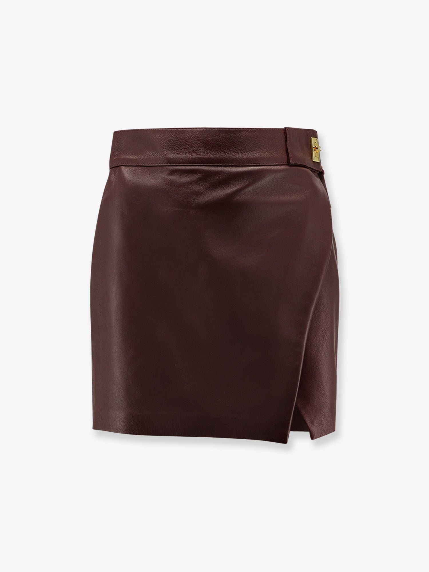 Leather miniskirt