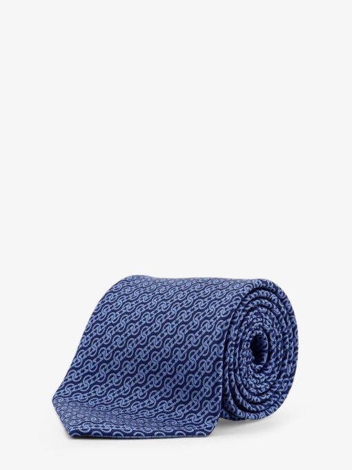 Silk tie with Trofeo print