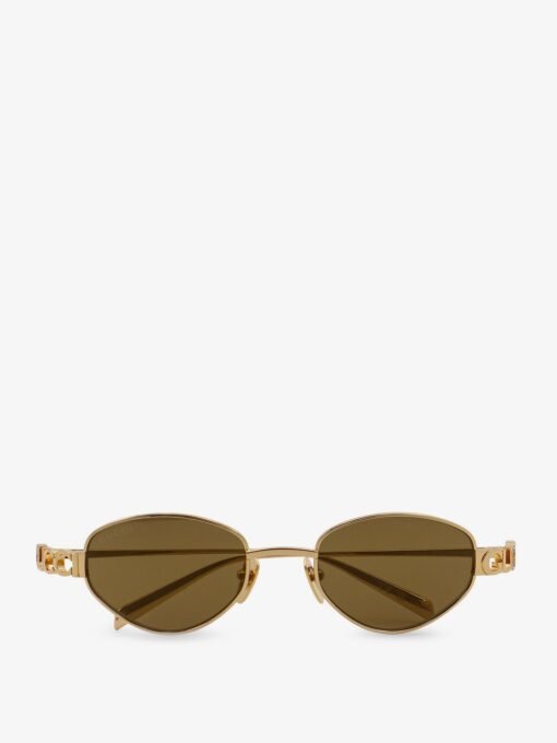 Oval metal sunglasses