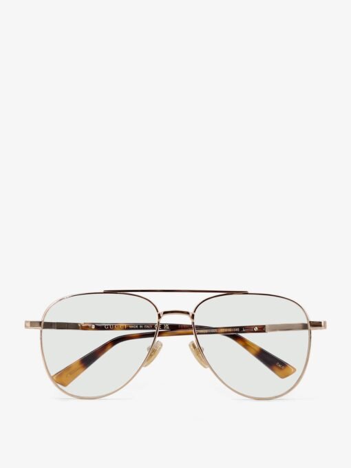 Aviator metal glasses
