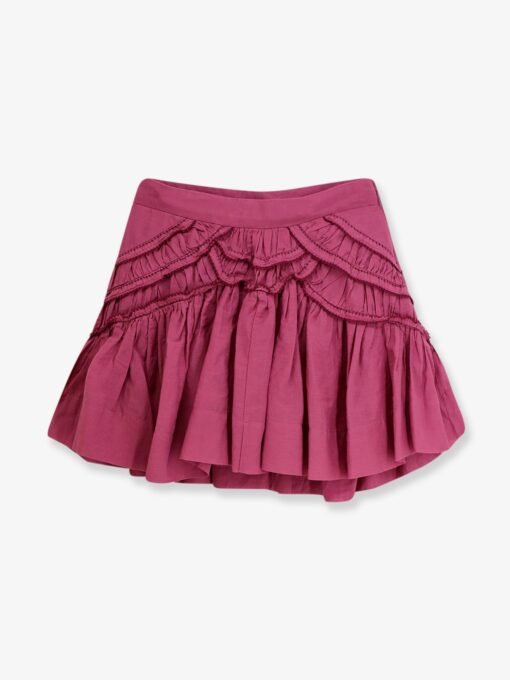 Ceola cotton blend miniskirt