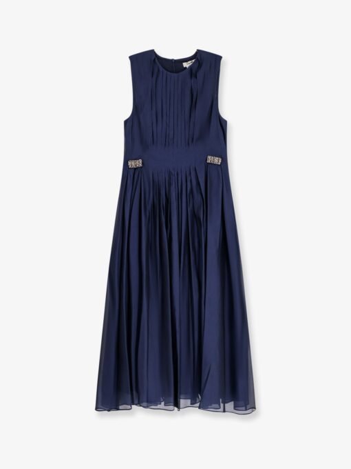 Wally silk blend long dress